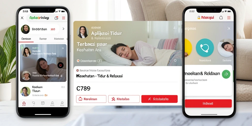 Tampilan antarmuka C789 dengan fitur Tidur & Relaksasi yang menarik.
