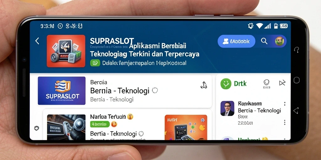 Tampilan antarmuka SUPRASLOT yang modern dan user-friendly.